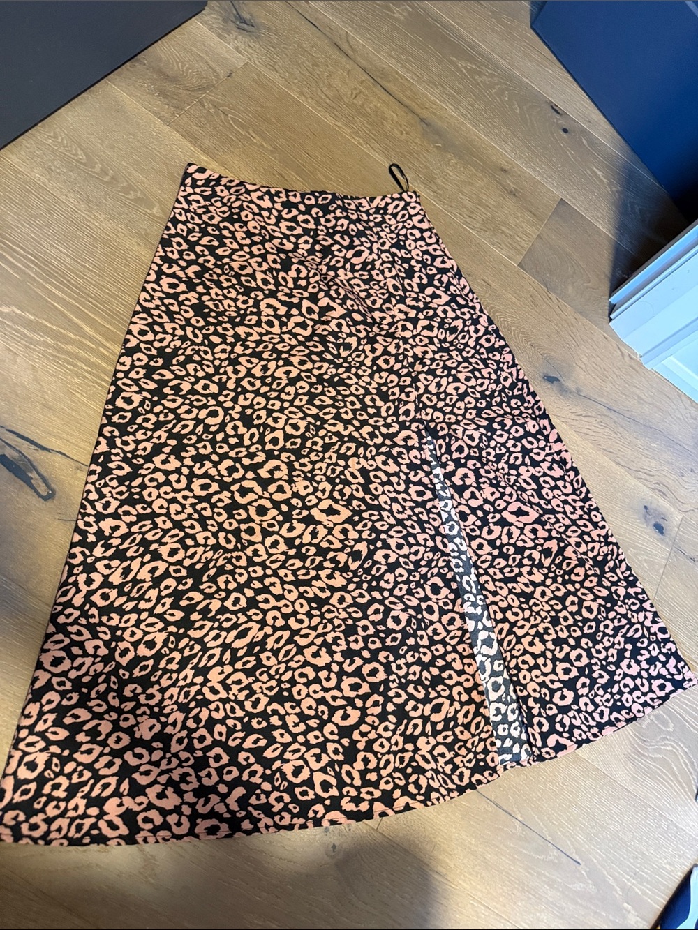 Leopard Print A-Line Women's Skirt